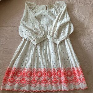 Sezane White and Pink Floral Dress